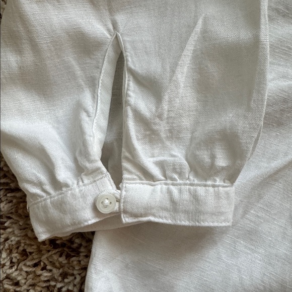 Linen Blend Blouse - White Levi's® US - Picture 5 of 10